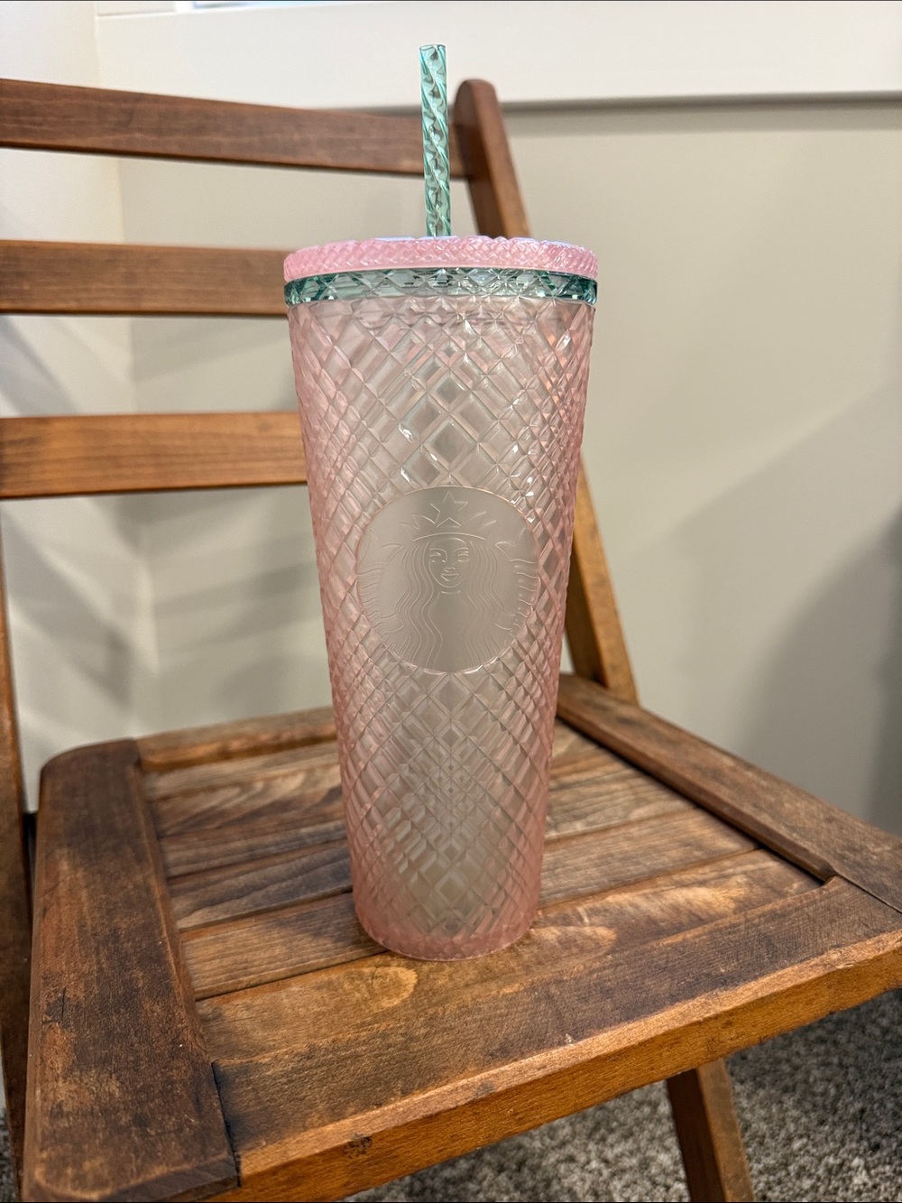 Starbucks Pink Diamond Cold Cup Tumbler 24 oz Venti NWT  Never Used